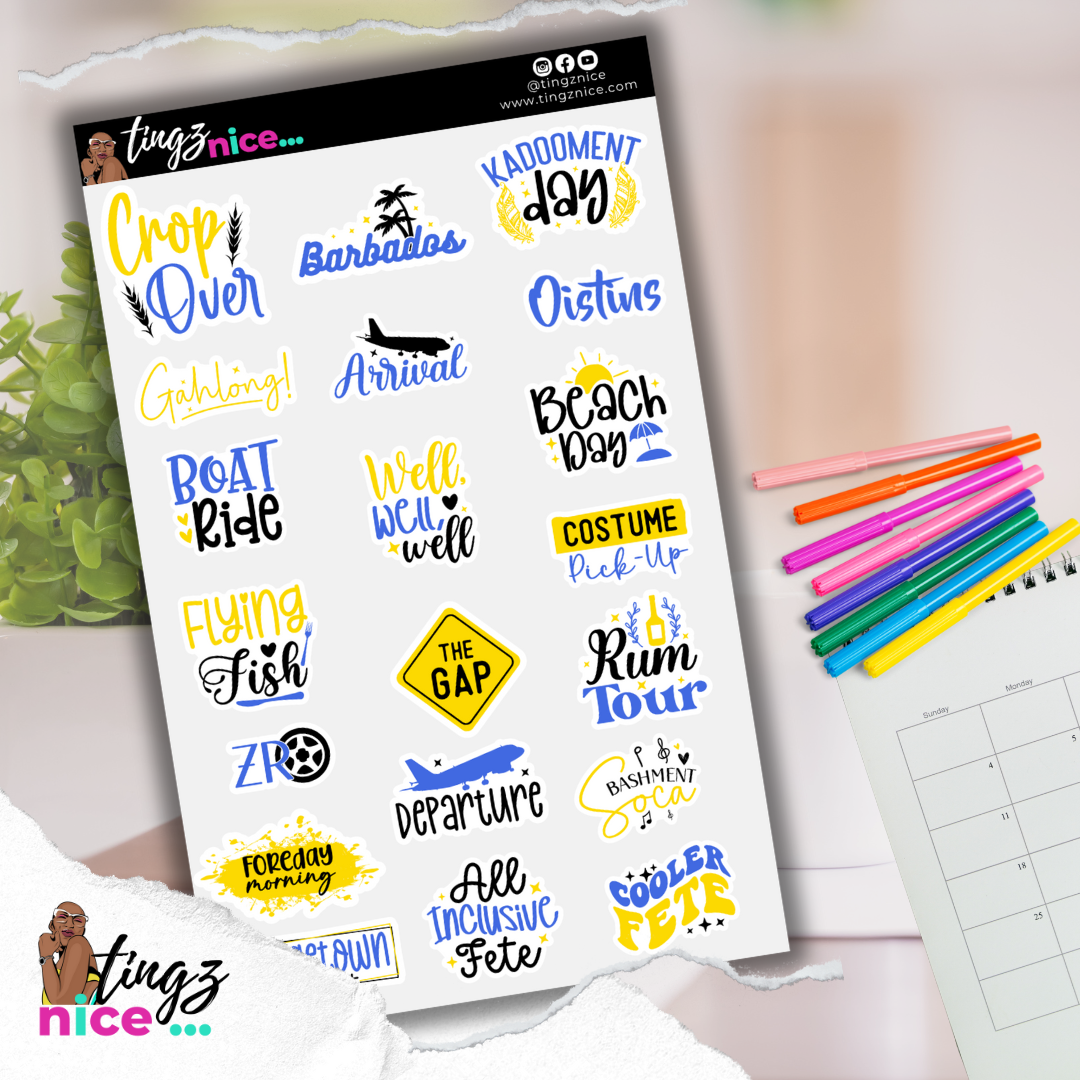 Crop Over Sticker Sheet